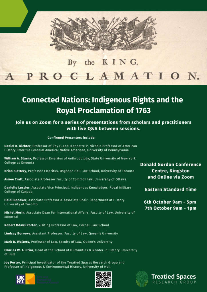 Connected Nations Indigenous Rights and the Royal Proclamation of 1763