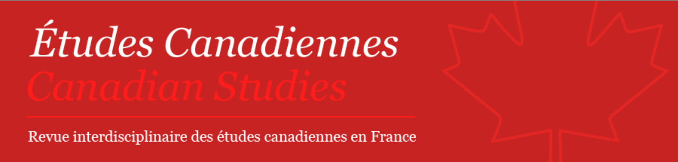 Etudes canadiennes Cdn Studies